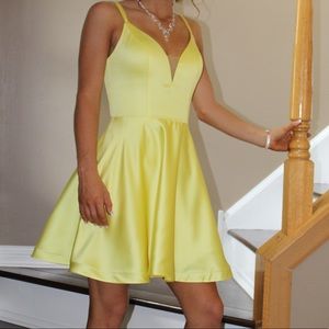 yellow HOMECOMING dress
